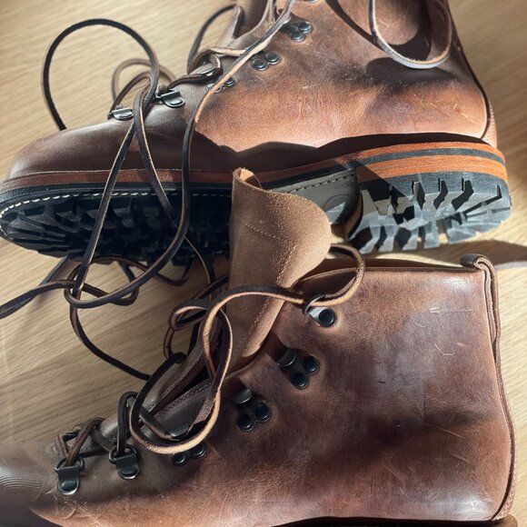 Viberg hiking boots Natural Size 8 240 NWOT - Picture 3 of 9